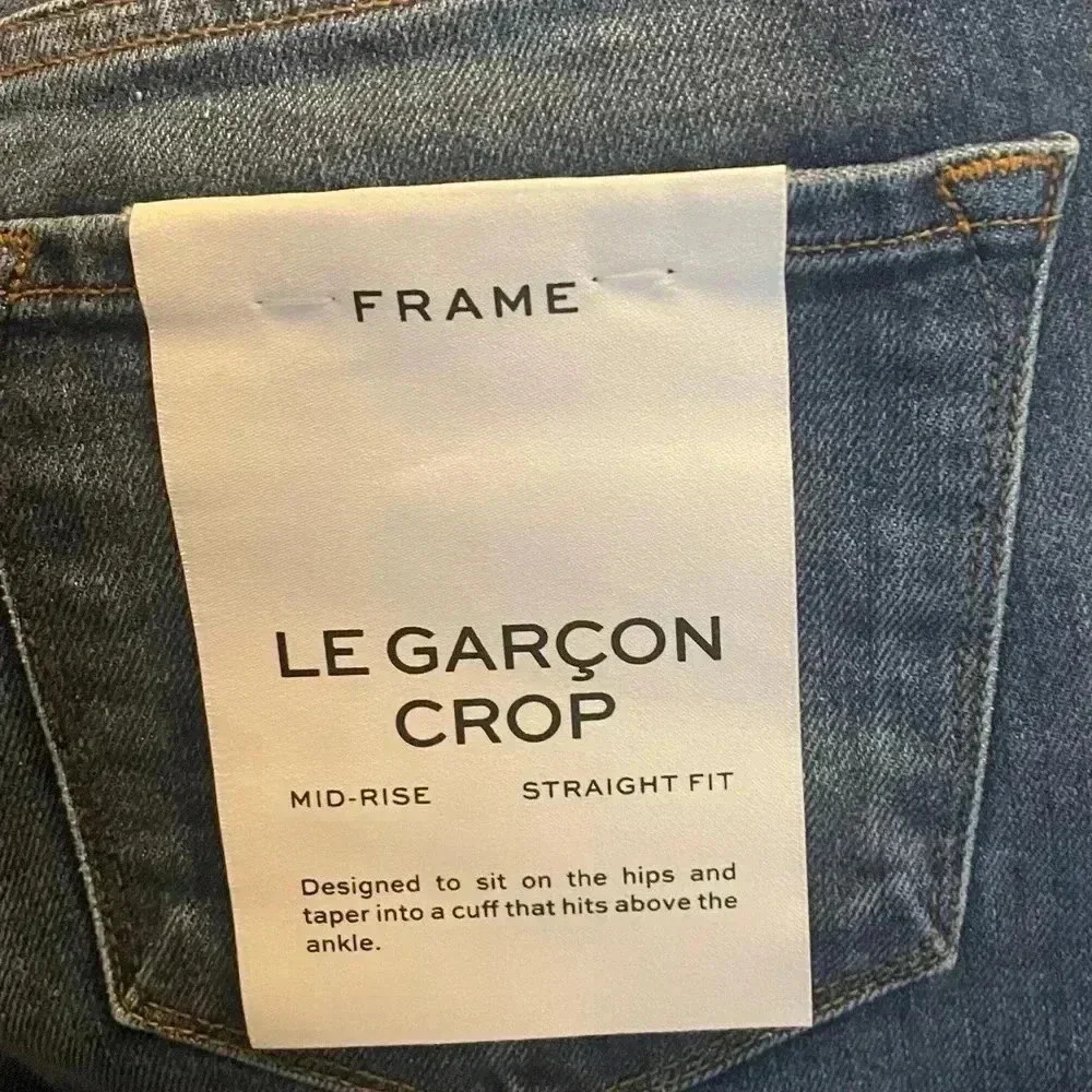 - Frame jeans Le Carçon Crop by Anthropologie - $220 - Picture 7 of 15
